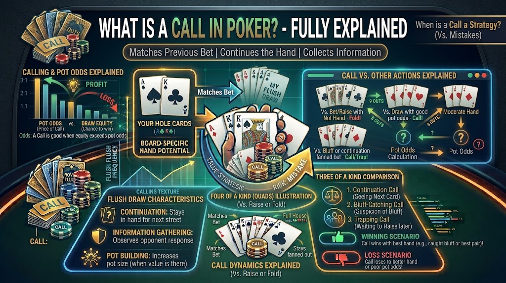 What Is a Call in Poker – Full explained