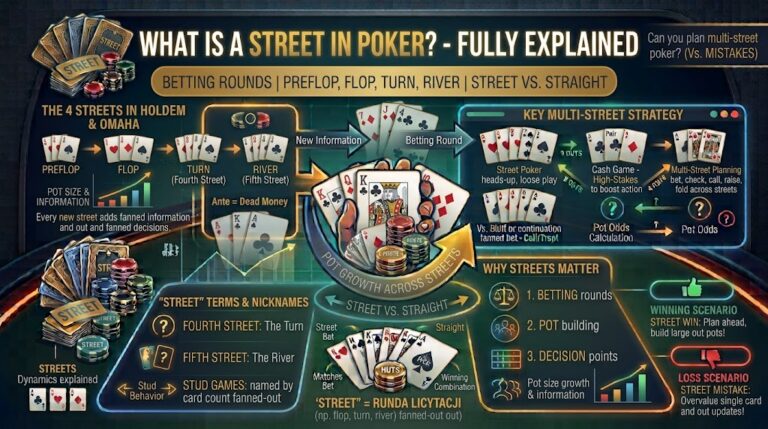 What is a street in poker?