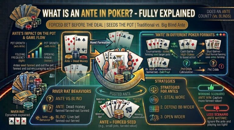 What is the ante in poker?