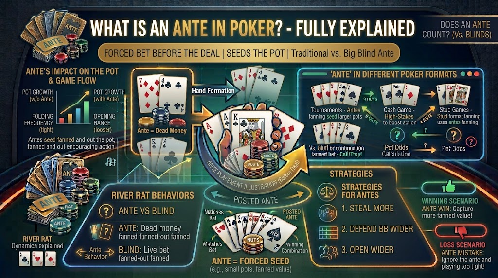 What is the ante in poker?