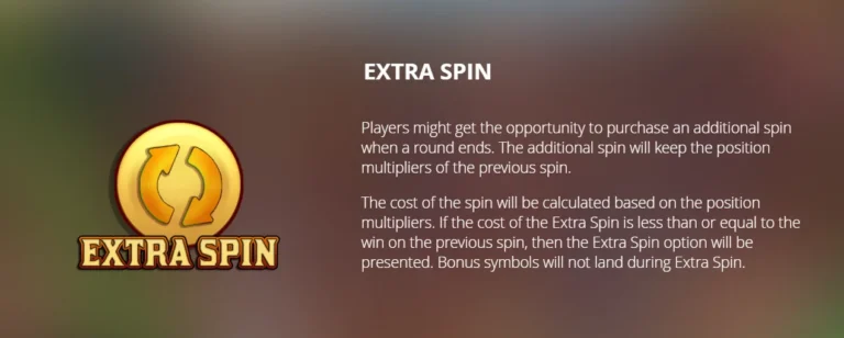 Duck Hunters rules: Extra Spin feature explanation and icon on blurred background