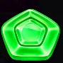 Green pentagon candy symbol in Sweet Rush Bonanza
