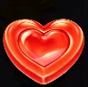 Red heart candy symbol in Sweet Rush Bonanza